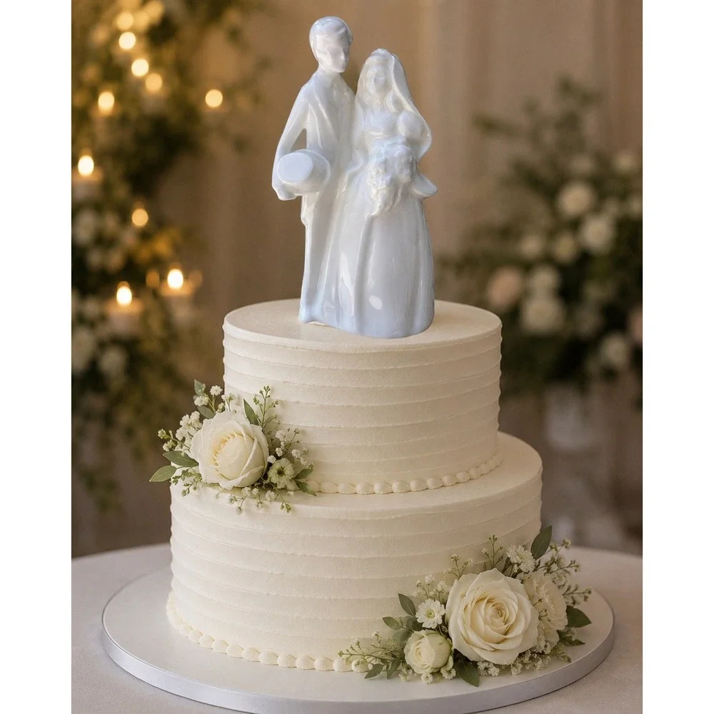 Royal Doulton Images Bride Groom Figurine‎ HN 3281 White Porcelain 1991 Vintage
